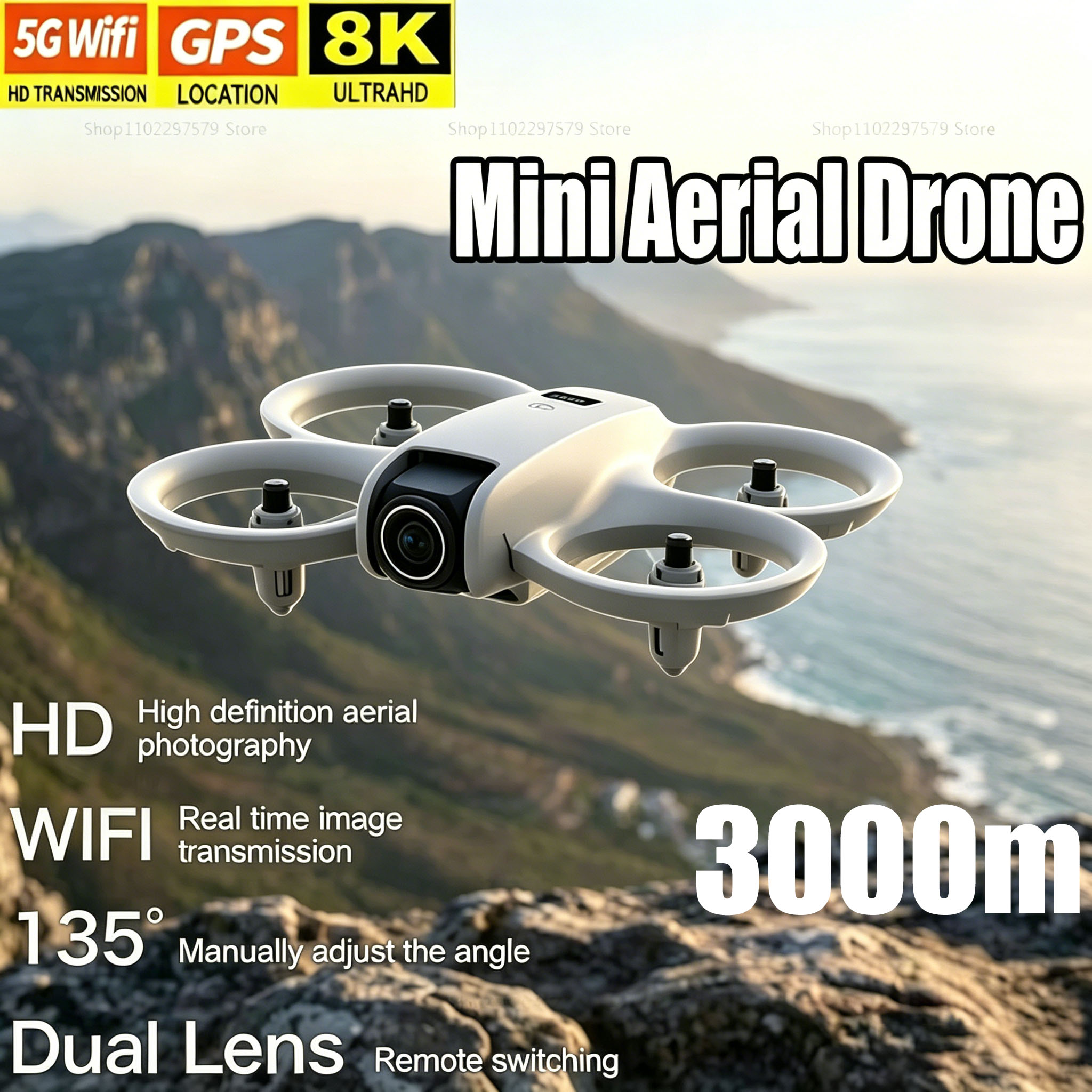 Kids Toys Drone - Mini Dron con Cámara HD 8K,