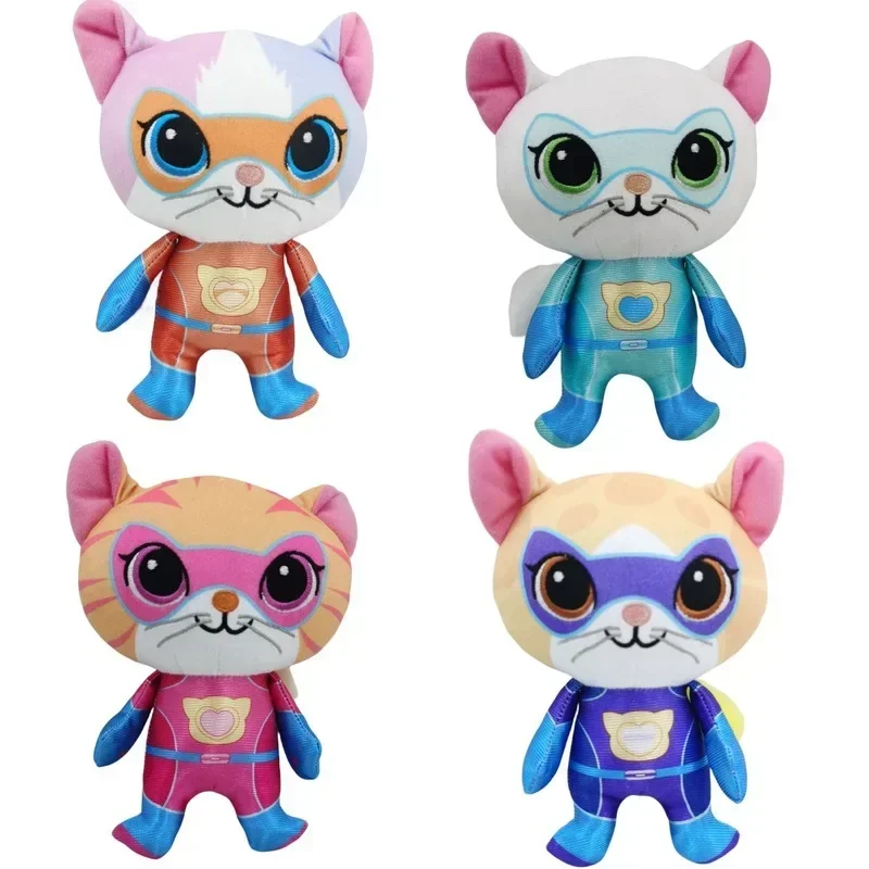 Kids Toys Yellow - 4 Uds. Equipo de Super gatitos,