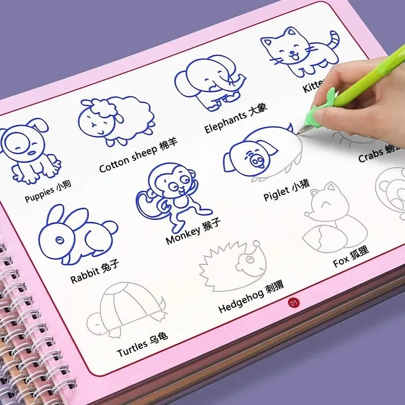 Kids Toys Drawing Easy - Juego de libro de rastreo de