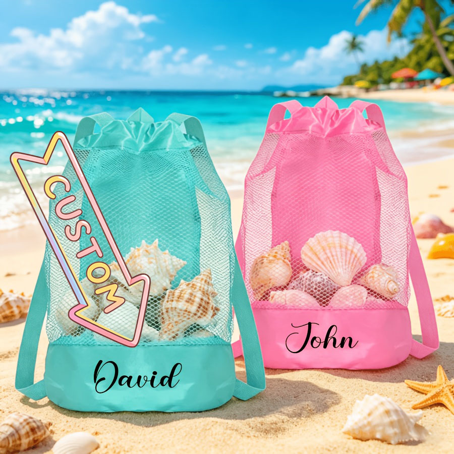 Kids Toys Names - Bolsa de Playa Personalizada con Nombre,