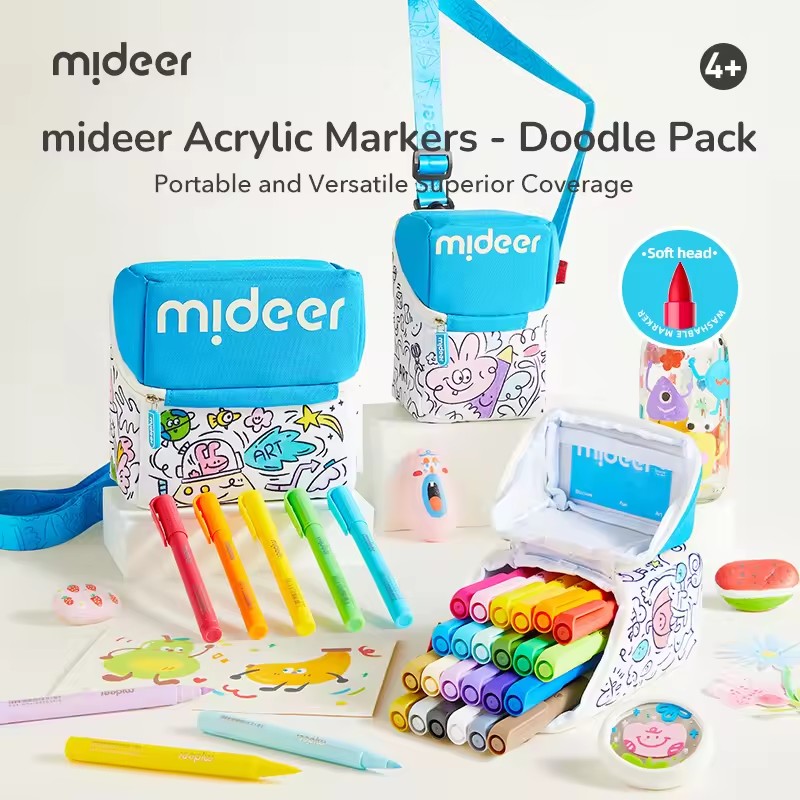 Kids Toys Drawing Easy - Mideer-Juego de grafiti de marcadores acrílicos