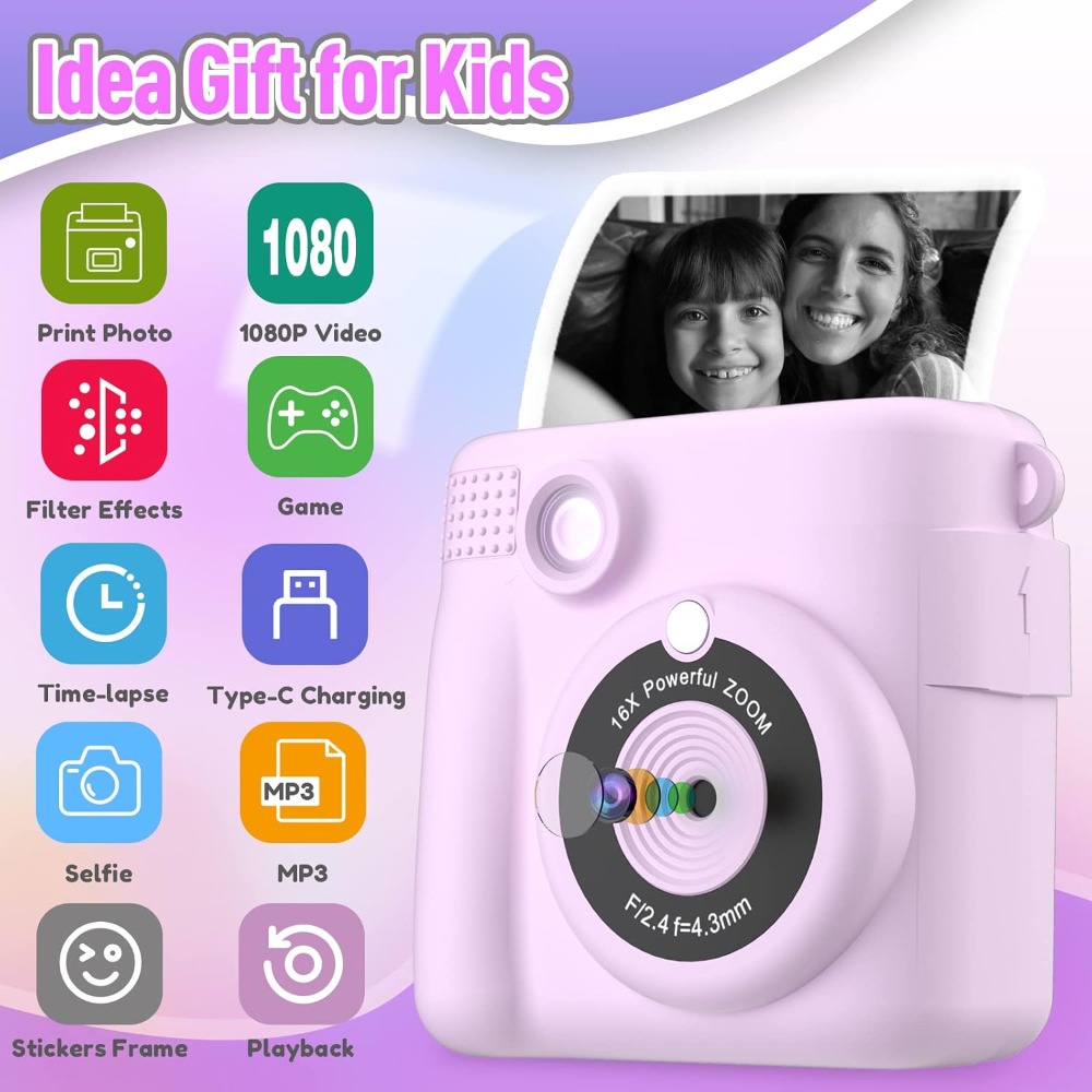 Cámara de impresión instantáne - Kids Toys 3 Year Old reseña y precio