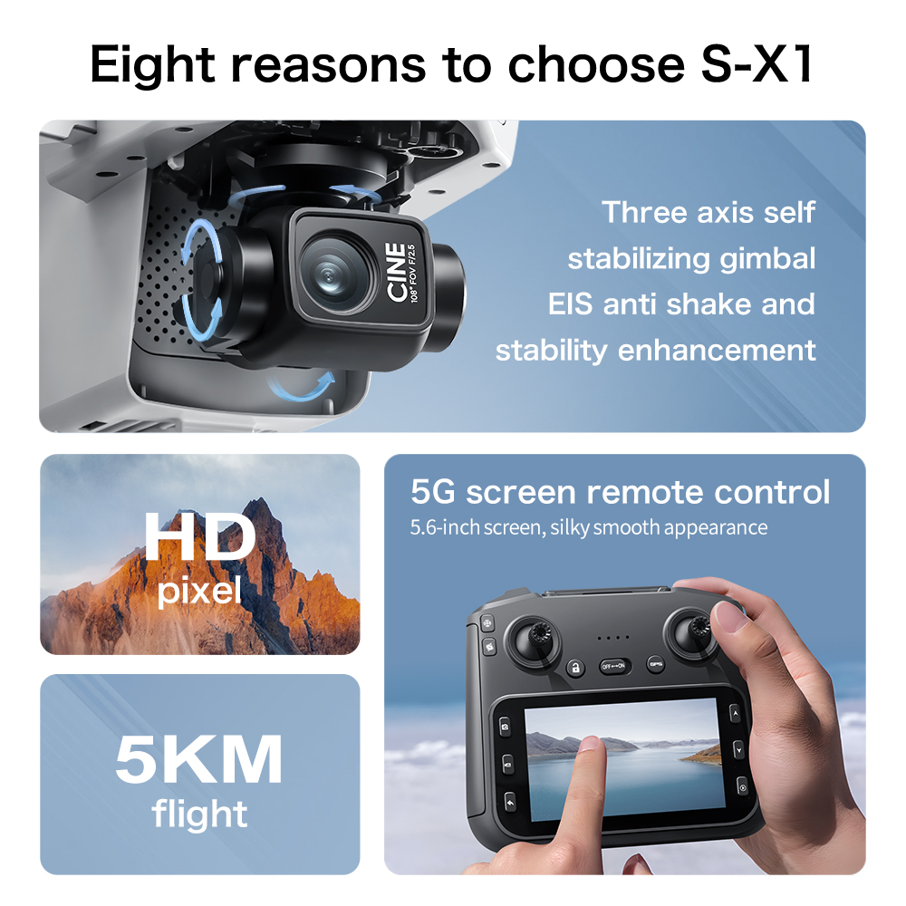 Dron Lenovo S-X1 8K HD Profesi - Kids Toys Drone reseña y precio