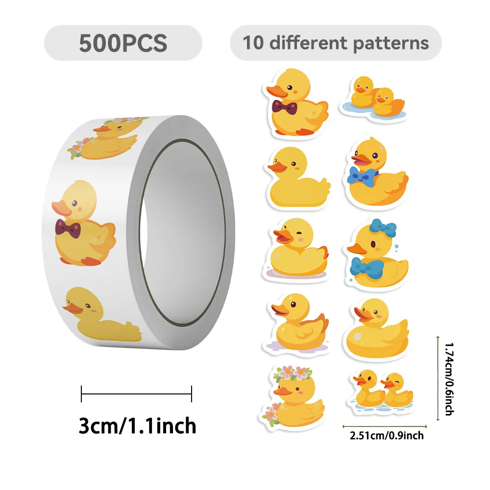 500 uds/rollo de pegatina de r - Kids Toys Yellow reseña y precio