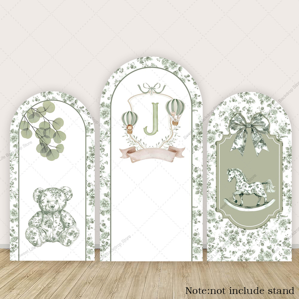 Fondo de arco floral azul y ve - Kids Toys Names reseña y precio