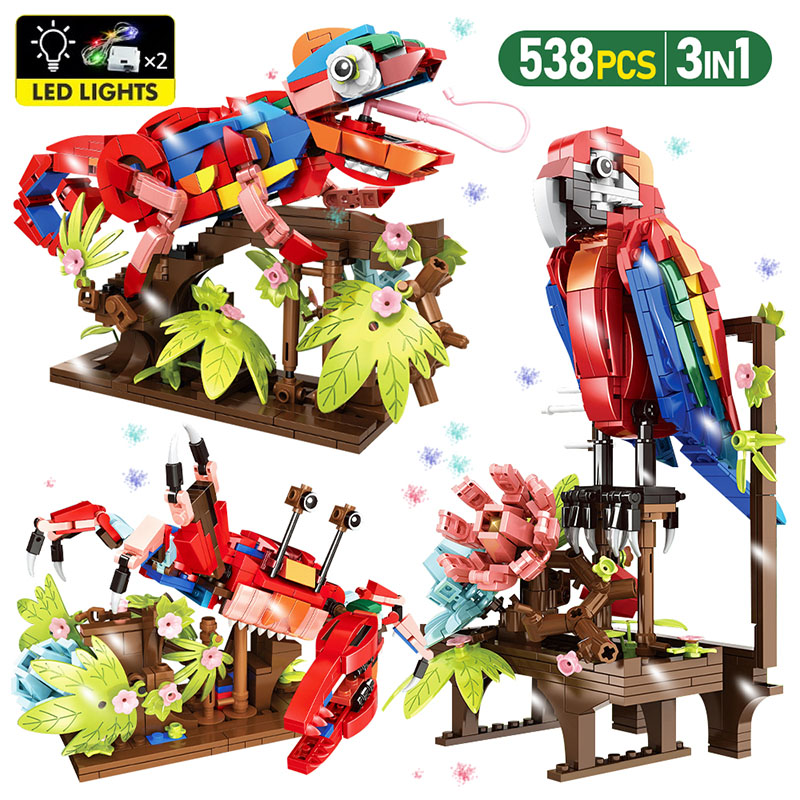 MOC 3 en 1 serie Amazon Jungle - Kids Toys Amazon reseña y precio